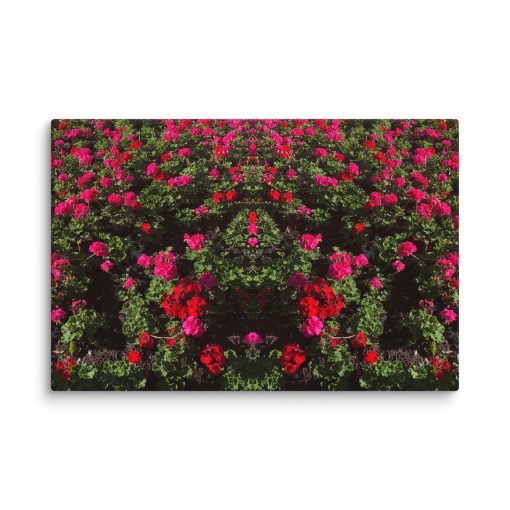 Red & Pink Blooms – Canvas Print - Image 2