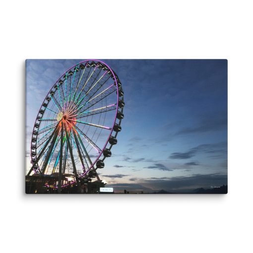 Capital Wheel at Dusk – Canvas Print
