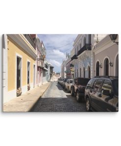 Old San Juan Stroll Colorful Colonial Streets – Canvas Print